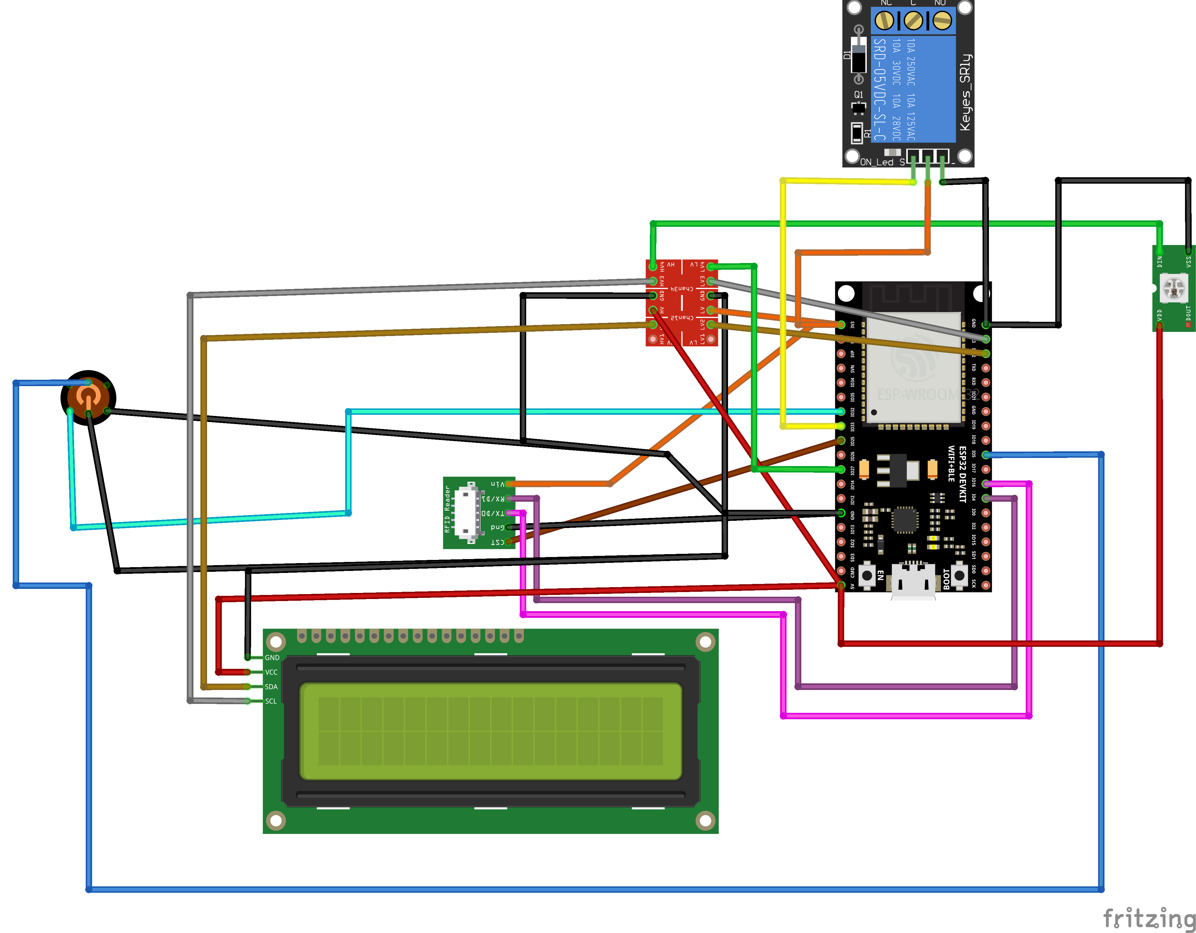 Wiring diagram of system